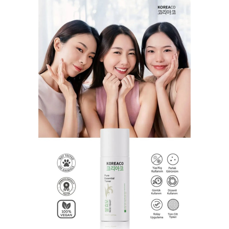 Koreaco - Rijst Gist Toner 150 (ml.) | Perfecte voorbereiding op je skincare routine