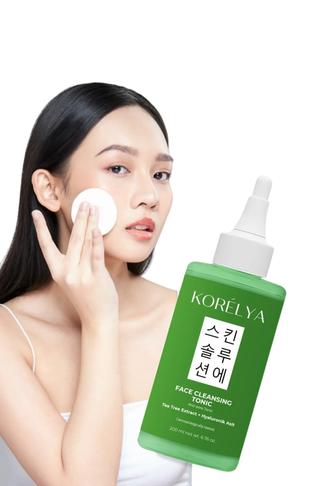 Korelya - Gezichtsreiniging Tonic 200 (ml.)| Reinigt tot diep in je huid - Tea Tree Extract & hyaluronzuur