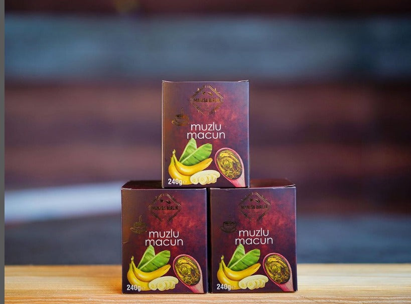 Manisa Birlik - Banana Paste | MUZLU Macun Paste | Banaan & Kruidenpasta | 240GRAM | betere immuunsysteem opbouwen | Rijk aan vitamines & Mineralen | VitaminBomb | Dagelijkse Supplement |