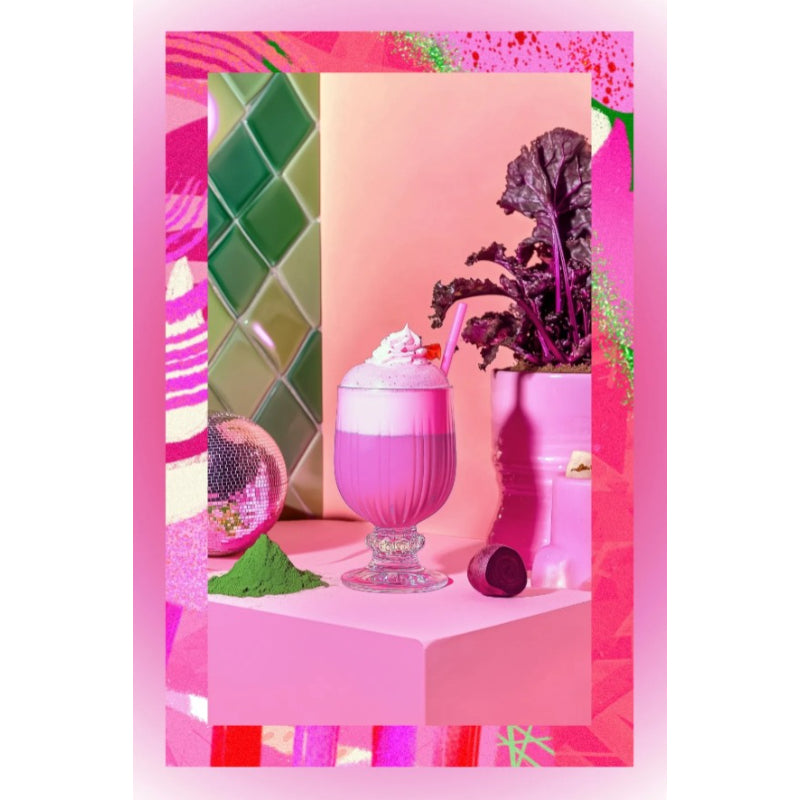 Mim And More - Roze Matcha Poeder 25 (gr.) | Natuurlijke tinten van rode biet - zonder enige kunstmatige kleurstof