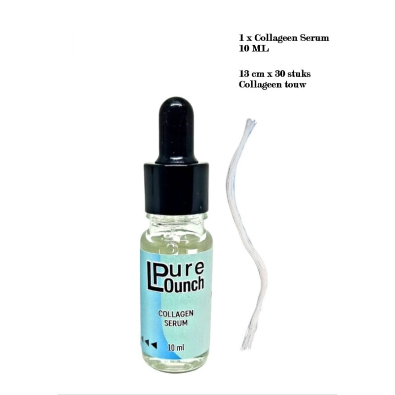 Purlounch Collageen Touw en Serum 10 ml | Lifting & Huidverstrakking met Oplosbare Eiwitdraad