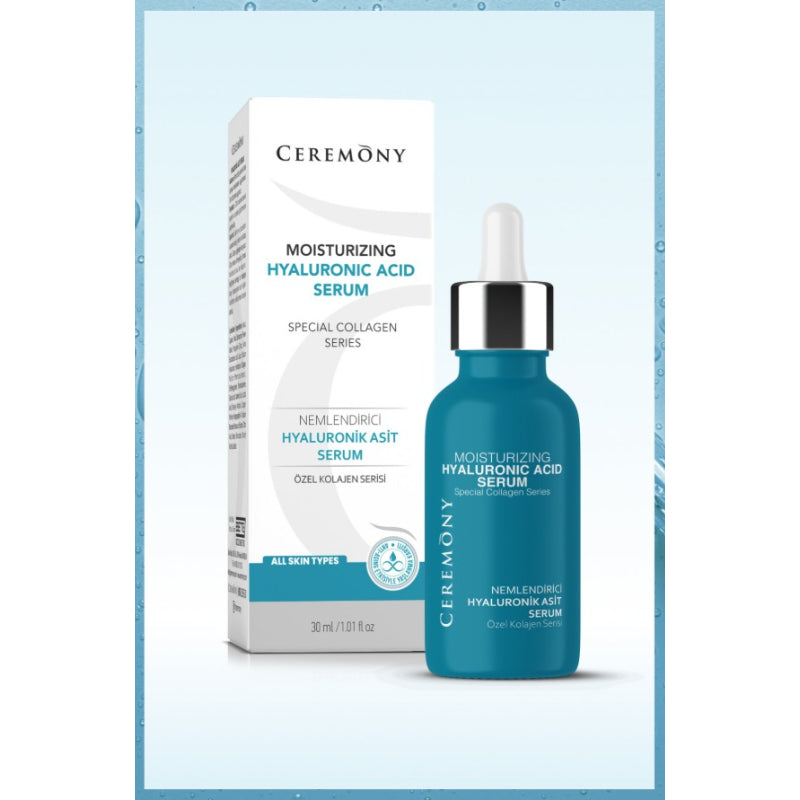 Ceremony - Moisturizing Hyaluronic Acid Serum 30 (ml.) | Special Collagen Series - Speciaal ontwikkeld om uw huid te hydrateren en te revitaliseren