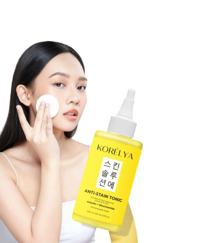 Korelya - Anti-Stain Tonic 200 (ml.) | Anti Puistjes Tonic - Pore Tightening Arbutin + Niacinamide
