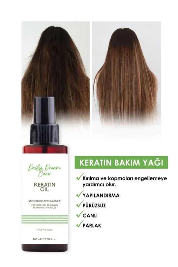 Daily Dream Care - Keratin Oil 100 (ml.) | Bevat Amla olie+ Vitamine E+ Parabenenvrij