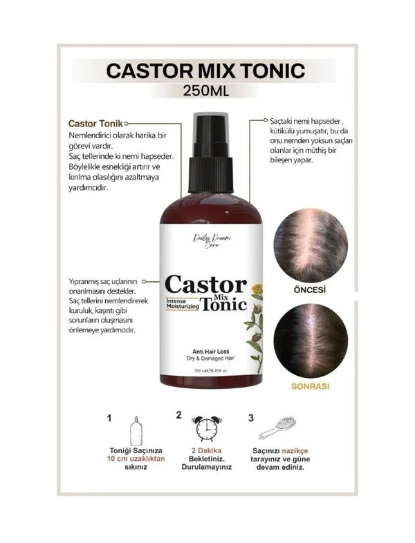 Daily Dream Care - Castor Complex Tonic 250 (ml.) | Nieuwe Haarvorming Reparatie tegen Haarverlies