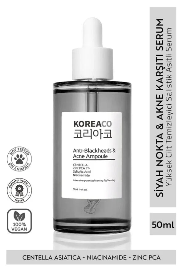 Koreaco - Anti-Blackheads & Acne Ampoule 50 (ml.) | Anti-mee-eters Acne Ampul