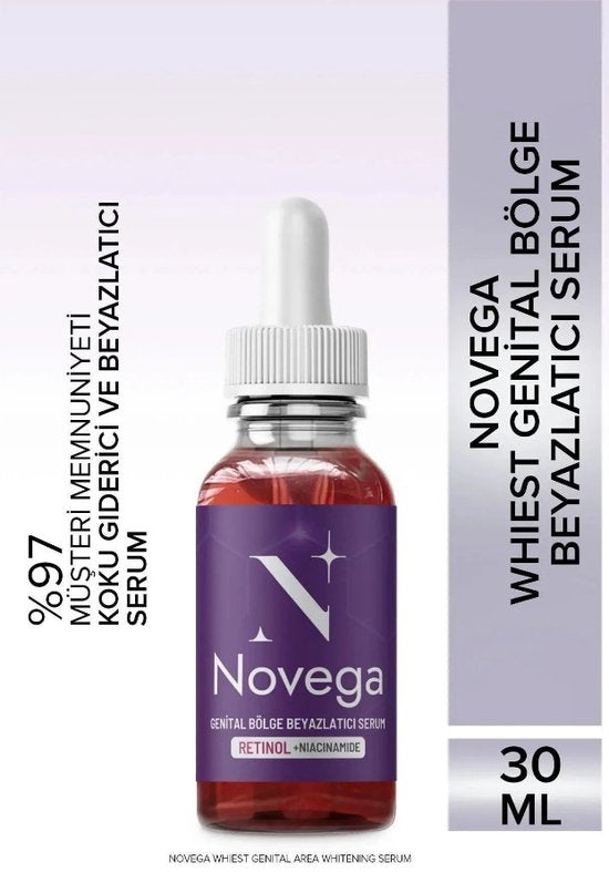 Novega - Genital area bleker 30 (ml.) | Anaalbleek middel - vaginale bleekmiddel Serum | met retinol + collageen + niacinamide