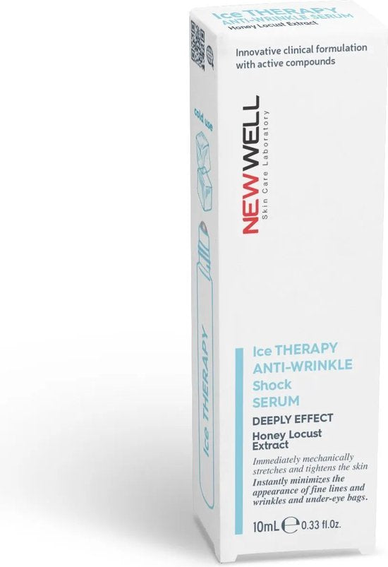 New Well - Ice Effect Anti Rimpel & Wallen Roller 10 (ml.) | Shock Therapy ijs behandeling roller Sterke formule tegen rimpels op het gezicht