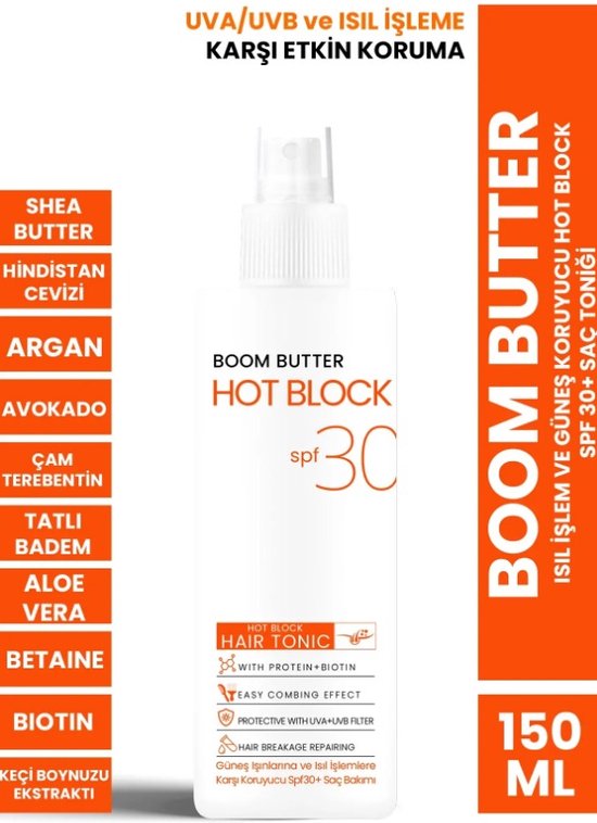 Boom Butter - Hot Block Hair Tonic met Biotine & Haar Proteïne 150 (ml.)