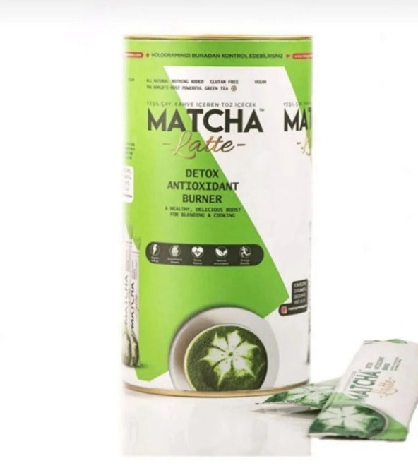 Matcha Latte - 20x7gr Sticks | ANTIOXIDANT Detox Burner | Energie | Afvallen | Sterker Metabolisme | Vet verbranden