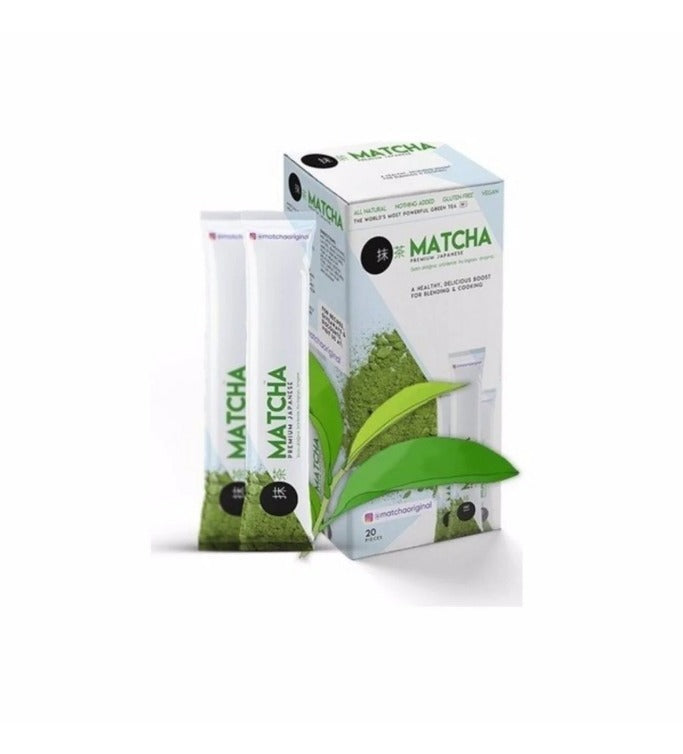 Matcha Tea Detox Antioxidant Burner - Matcha Detox Thee - 20 sachets - 20 dagen kuur - Lekkere Smaak en Hoge Energielevel