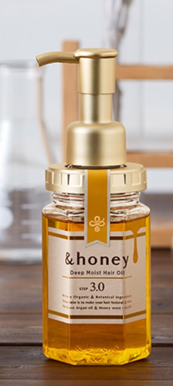 &HONEY - 3.0 Diepe Hydratatie Haárolie 100 (ml.) | Japanse Haircare | Super Vochtige Organische Formule - Geeft glans en handelbaarheid aan het haar