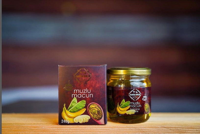 Manisa Birlik - Muz Ezmesi | MUZLU Macun Ezmesi | Muz ve Kruidenmakarna | 240GRAM | daha iyi bağışıklık sistemi | Rijk aan vitaminler ve Mineraller | Vitamin Bombası | Dagelijkse Eki |