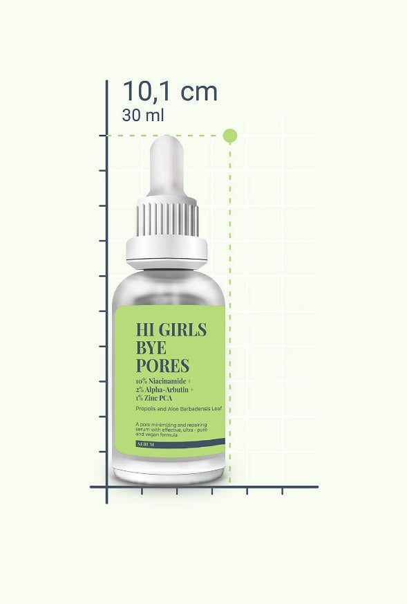 SHE VEC - Hi Girls Bye Pores 30 (ml.) | Arbutine 2% | Niacinamide 10% | CHAIN PCA 1% Serum