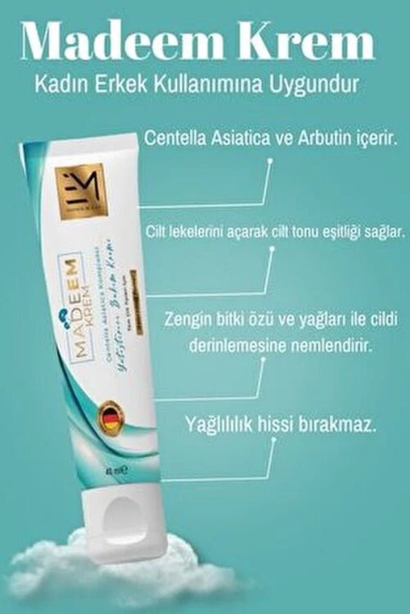 Madeem Krem - Centella(1%) Asiatica Unisex Crème 40 (ml.) | Universele crème voor heel het lichaam