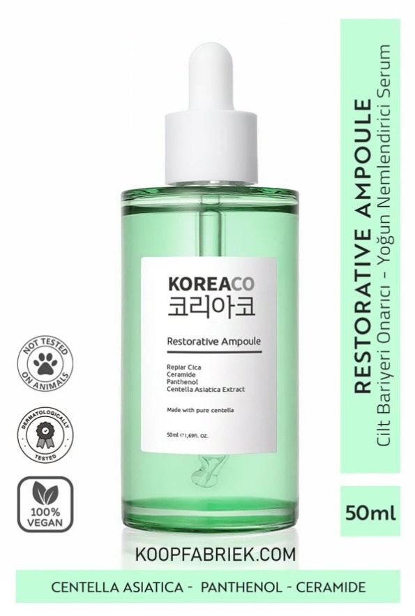 Koreaco - Restorative Ampoule 50 (ml.) | Centella Gezichts Serum Panthenol + Centella(1%)