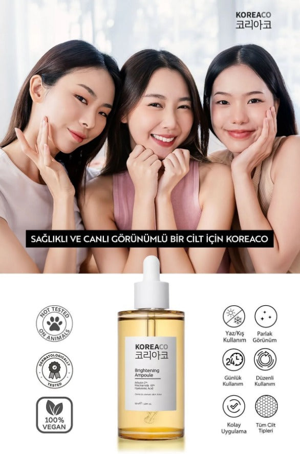 Koreaco - Brightening Ampoule 50 (ml.) | Anti-Vlek & Huidskleur Egaliserend