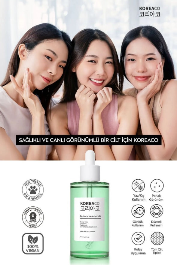 Koreaco - Restorative Ampoule 50 (ml.) | Centella Gezichts Serum Panthenol + Centella(1%)