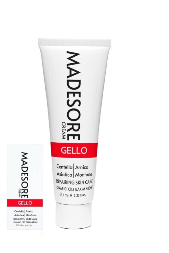 Madesore Gello Centella(1%) & Arnica Montana - Skin Repair | Huid Herstellend | Verstrakkend | Helend | Vernieuwend | Vochtinbrengend | Pigmentatie Herstel | Tegen Oneven Huidskleur & Wonden, Littekens