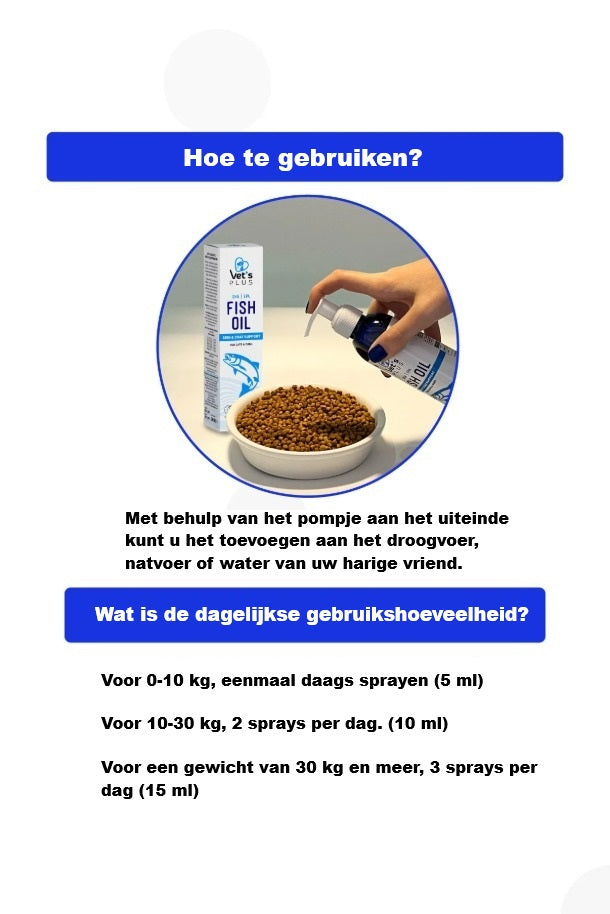 Vets Plus Visolie 200ml - Omega 3 & 6 voor Gezonde Huid, Vacht en Tanden voor Katten & Honden