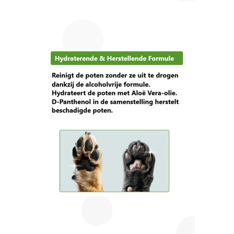 Vet's Plus Pootreinigingsschuim 150ml - Aloë Vera voor Katten & Honden