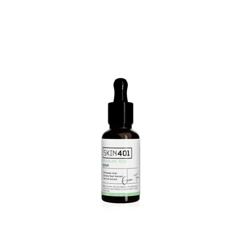 Skin401 Azelaïnezuur Serum 5% - Anti-Vlekken, Verzachtend & Egaliserend | 30 ml