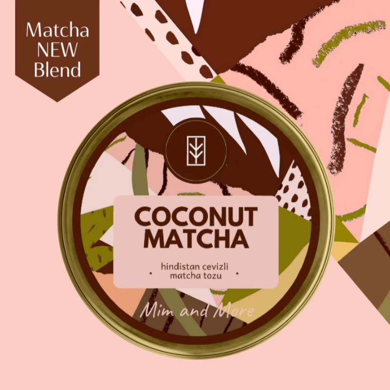 Mim And More - Coconut Matcha 25 (gr.) | Matcha met Kokosnootsmaak - Rijk aan antioxidanten