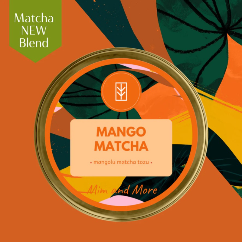 Mim and More - Mango Matcha 25 (gr.) | Matcha met Mangosmaak -  Natuurlijke bron van energie