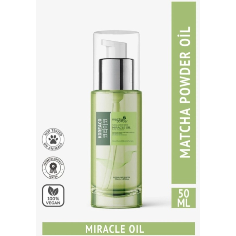Koreaco Matcha Miracle Haar & Lichaamsolie - Volumiserend & Zijdezacht Haarserum | 50 ml