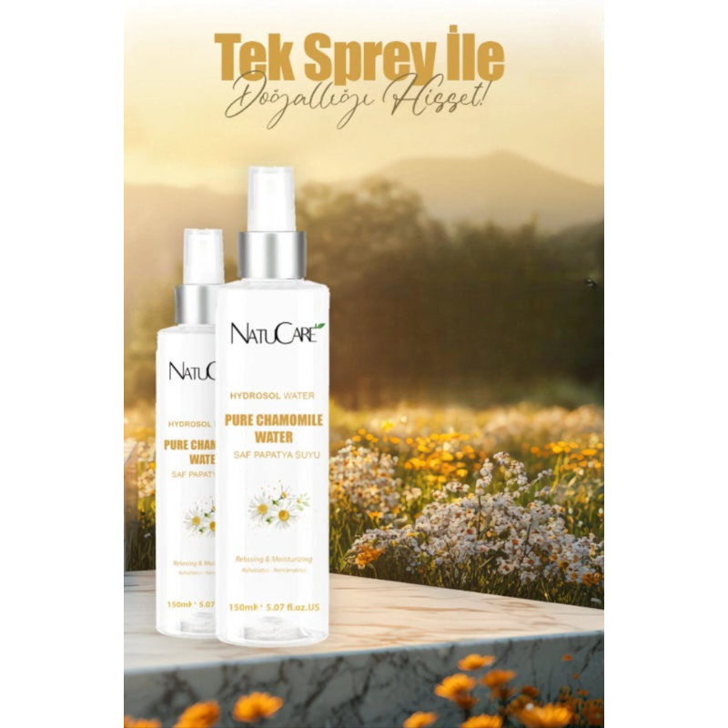 NatuCare - 100% Kamillewater 150 ml | Verfrissende Hair & Face Tonic voor Huid & Haar