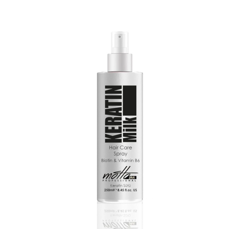 Motto Plus Professional Keratin Milk Care Spray 250 ml - Voedende Keratine Haarverzorgingsspray
