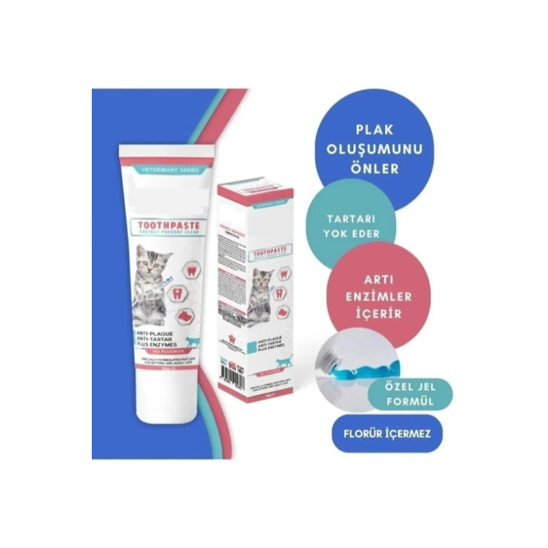 Pro Perfeck -  Katten Anti-Tandsteen Tandpasta Gel 100 (gr.) | Effectieve tandverzorging voor katten + Siliconen Vinger Tandenborstel