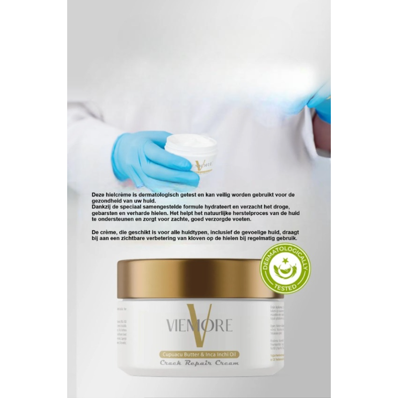 Viemore Hiel- & Voetcrème 100ml - Tegen Hielkloven en Droge Voeten