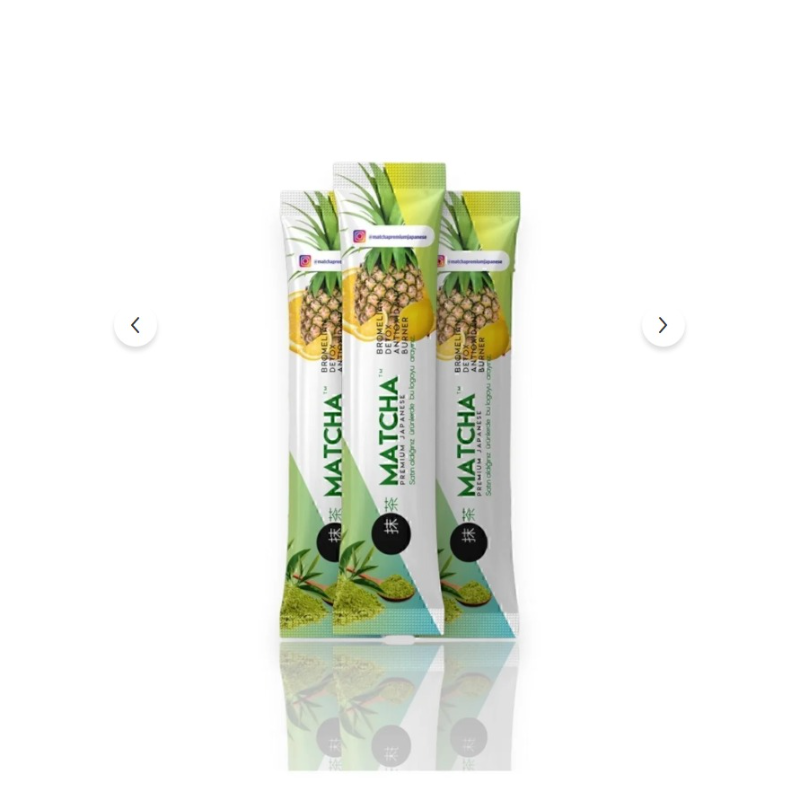 Matcha -  Premium Japanse Matcha & Bromelaïne |  Met Citroensmaak - Detox 20 x 8 (gr.) zakjes