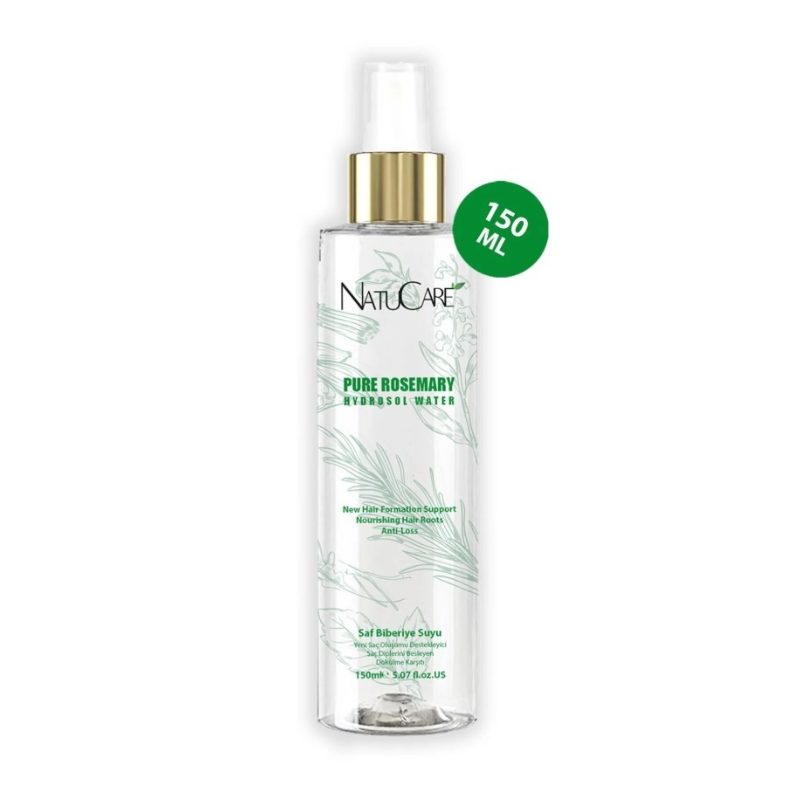 NatuCare - 100% Puur Rozemarijnwater 150 ml | Verfrissende Botanische Mist voor Haar & Huid