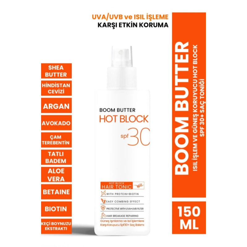 Boom Butter - Hot Block Hair Tonic met Biotine & Haar Proteïne 150 (ml.)