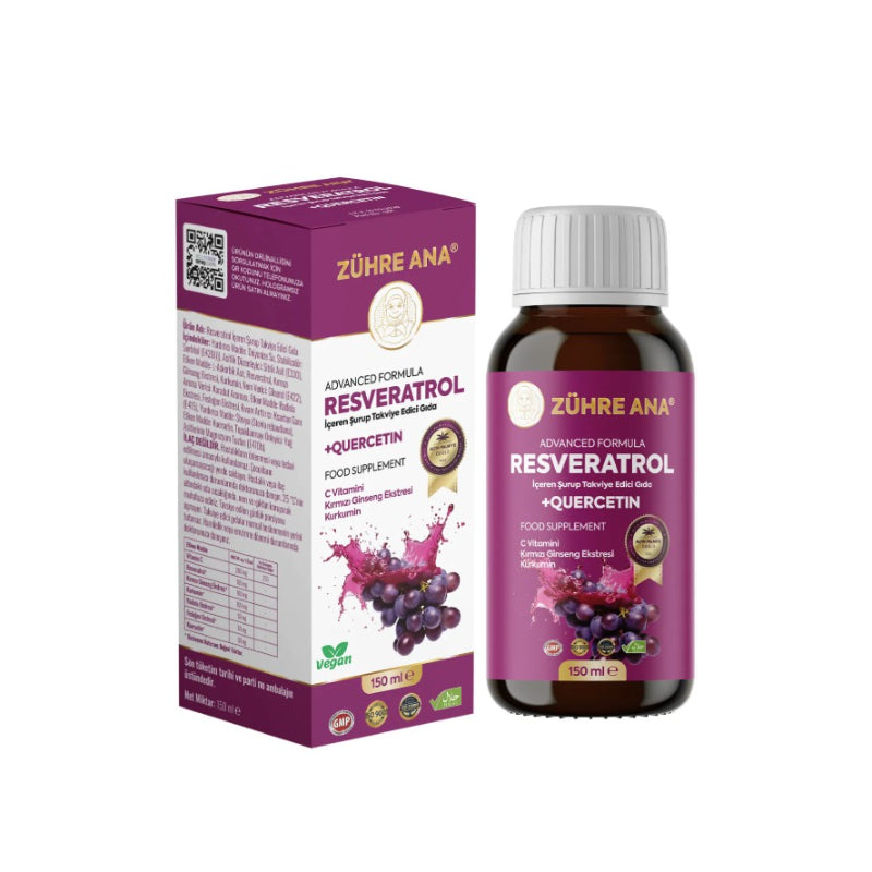 Zühre Ana - Resveratrol Siroop 150 (ml.) | Advanced Formula Kids Supplement vegan