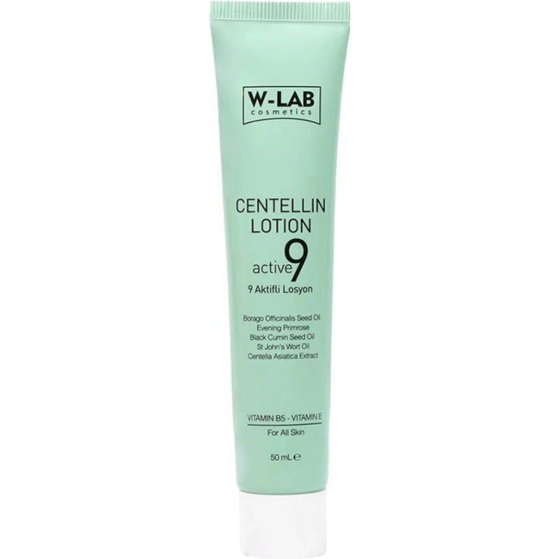 W-Lab - Centellin Lotion 50 (ml.) | 9 Active Ingredients | Helpt bij pigmentvlekken, acne, rosacae, striemen