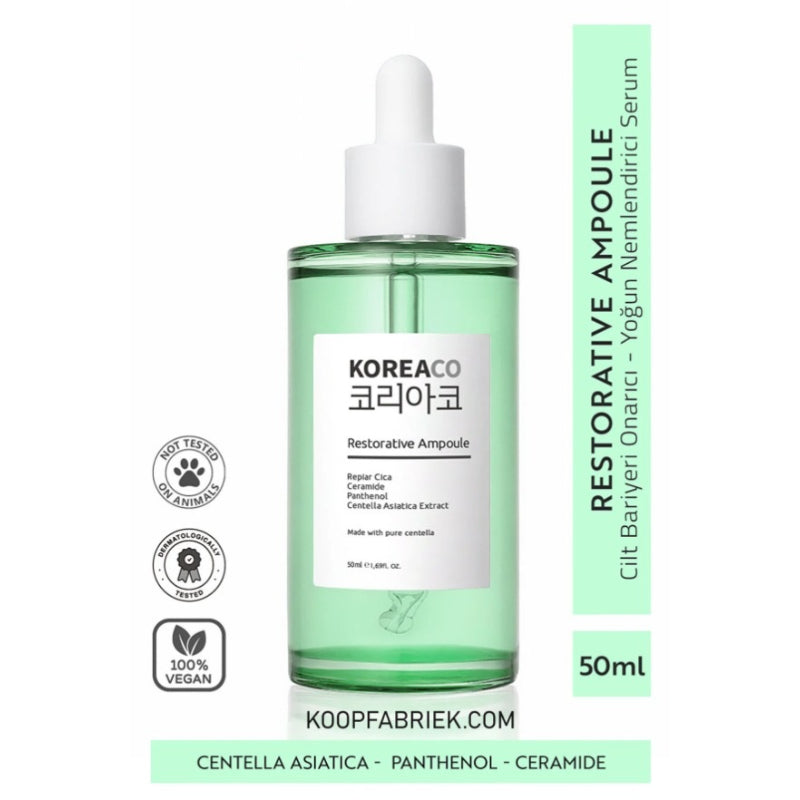 Koreaco - Restorative Ampoule 50 (ml.) | Centella Gezichts Serum Panthenol + Centella(1%)